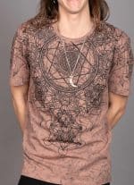 GRID THEORY T-SHIRT TIE DYE BROWN - Image 6