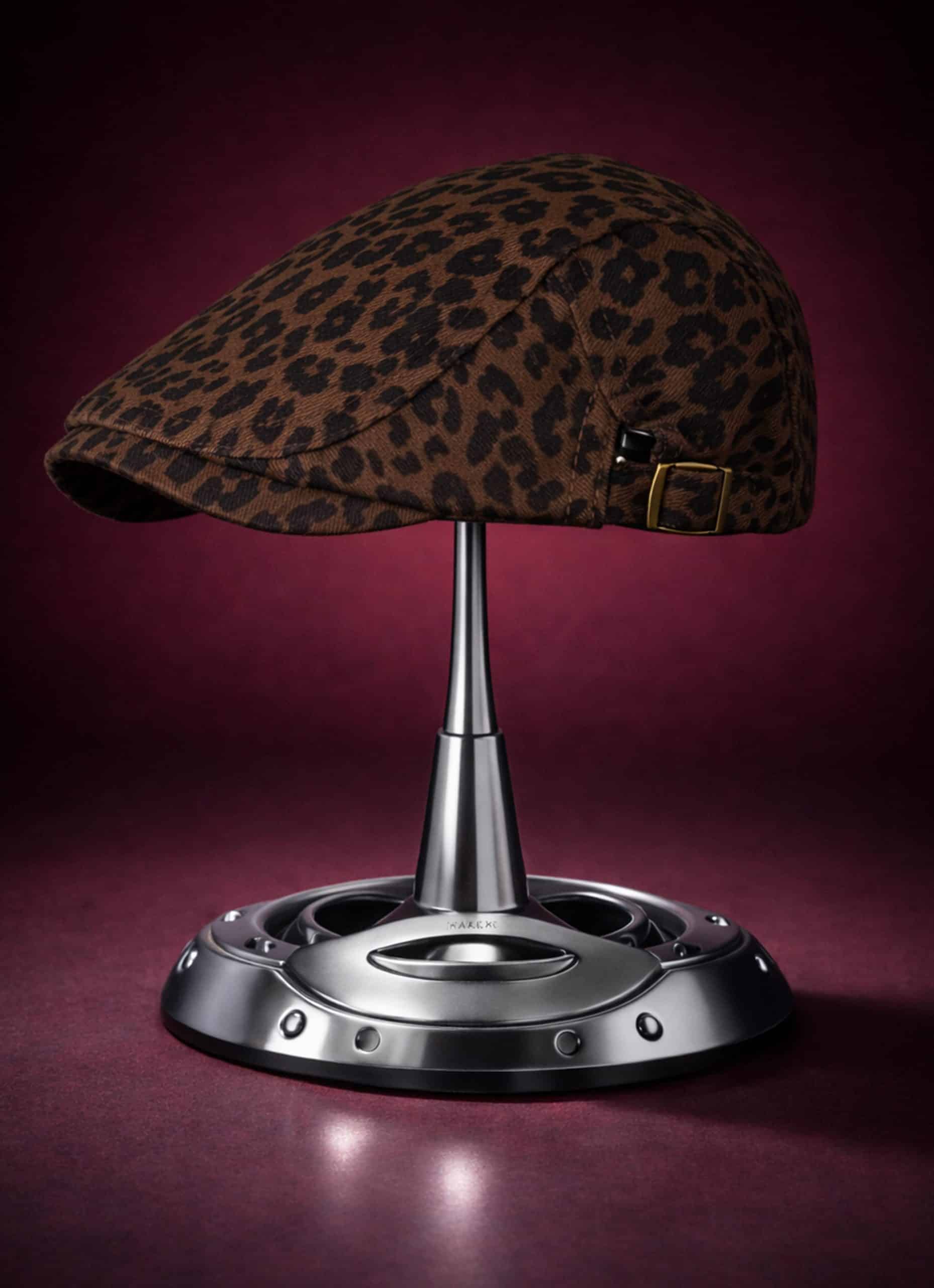 LEOPARD KASKET-BROWN_0005_062D4FAC-FA36-4CB1-BB47-D68275BD398E (1) (1) KASKET HAT-LEOPARD BROWN - Image 1