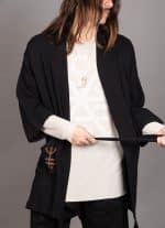 NUNU MEN'S KIMONO BLACK - Image 4