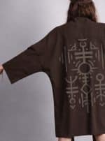NUNU WOMEN'S KIMONO BROWN - Image 2