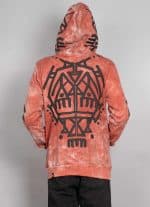 PALEO MEN'S HOOD RED TIE DYE - Image 6