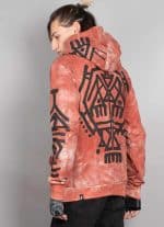PALEO MEN'S HOOD RED TIE DYE - Image 5