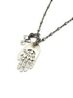 Silver Hamsa Necklace - Image 3
