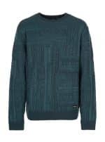 Theo MEN'S Structure Knit black-DARK JUNGLE - Image 4