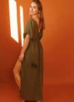 JASMIN WOMEN'S DRESS-OLIVE