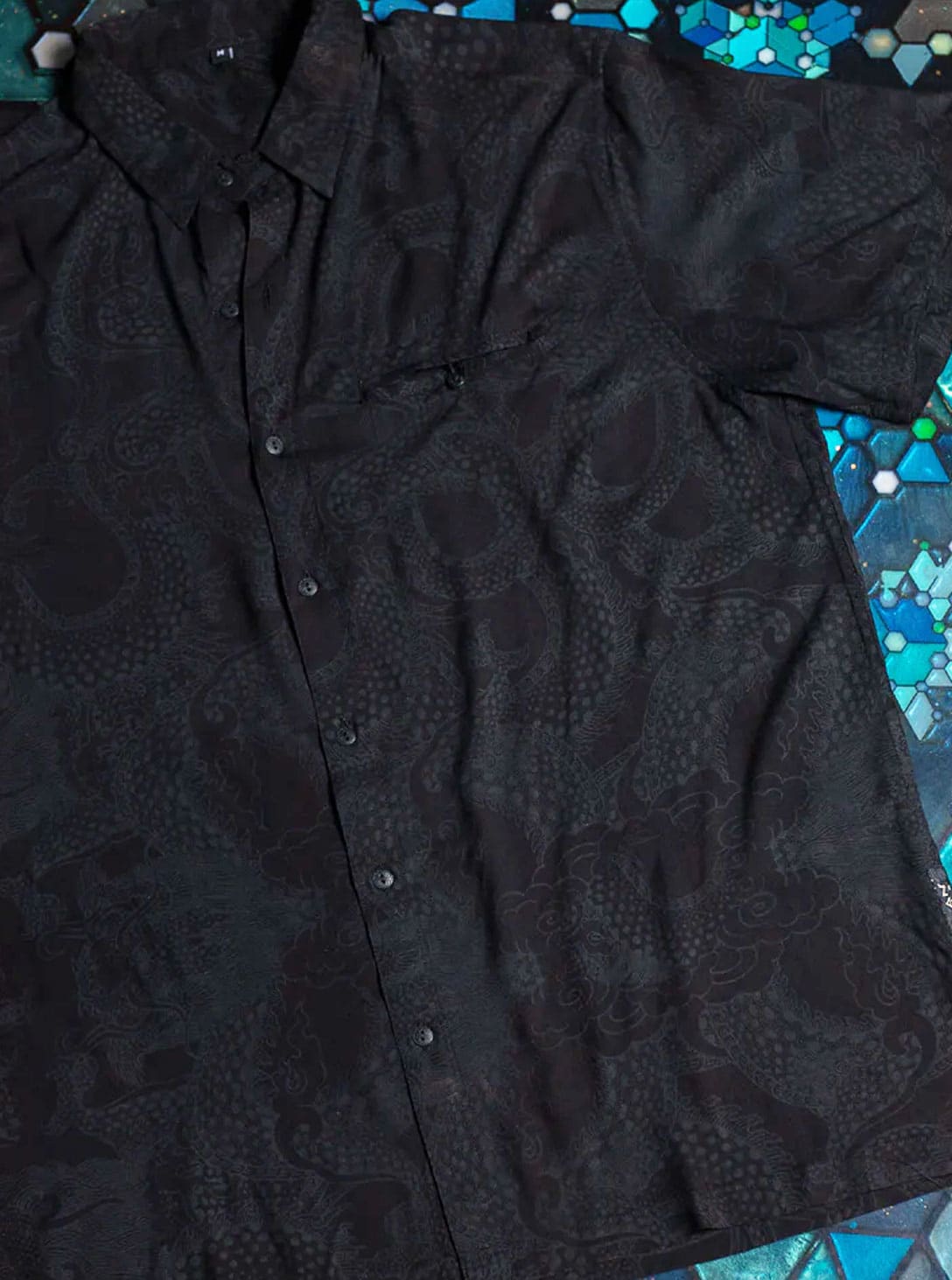 1 Bamboo Shirt BLACK DRAGONS - Image 1