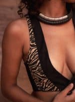 WOMEN'S VEST-BLACK &ZEBRA - Image 3