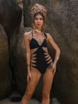 JASMIN BLACK-WOMEN'S ONE PIECE SWIMSUIT
