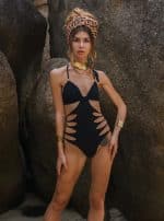 JASMIN BLACK-WOMEN'S ONE PIECE SWIMSUIT
