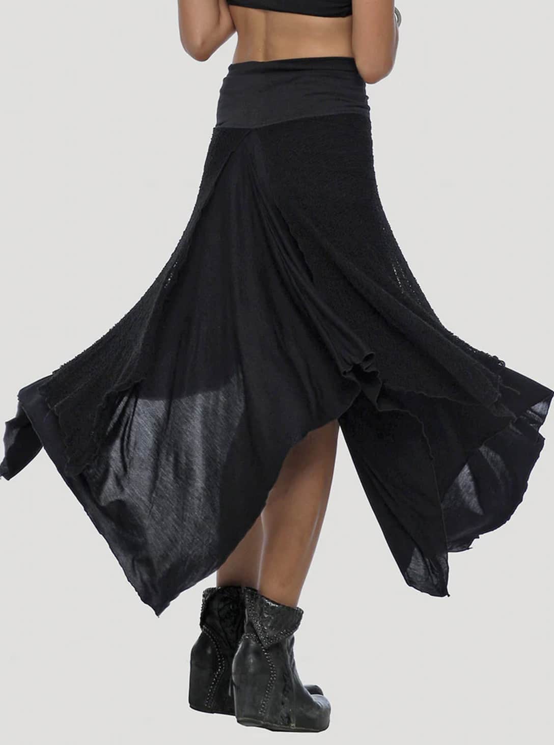 BLACK_0000_Layer 59 LE SKIRT BLACK - Image 1