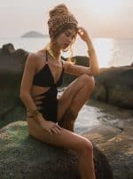 JASMIN BLACK-WOMEN'S ONE PIECE SWIMSUIT - Image 3