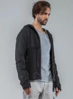 MATLOCK MEN'S HOODED JACKET BLACK - Image 5