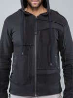 MATLOCK MEN'S HOODED JACKET BLACK - Image 6