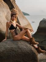 JASMIN BLACK-WOMEN'S ONE PIECE SWIMSUIT - Image 5