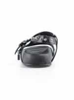 Sandals- leather with straps black - Image 7