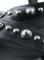 Sandals- leather with straps black - Image 9