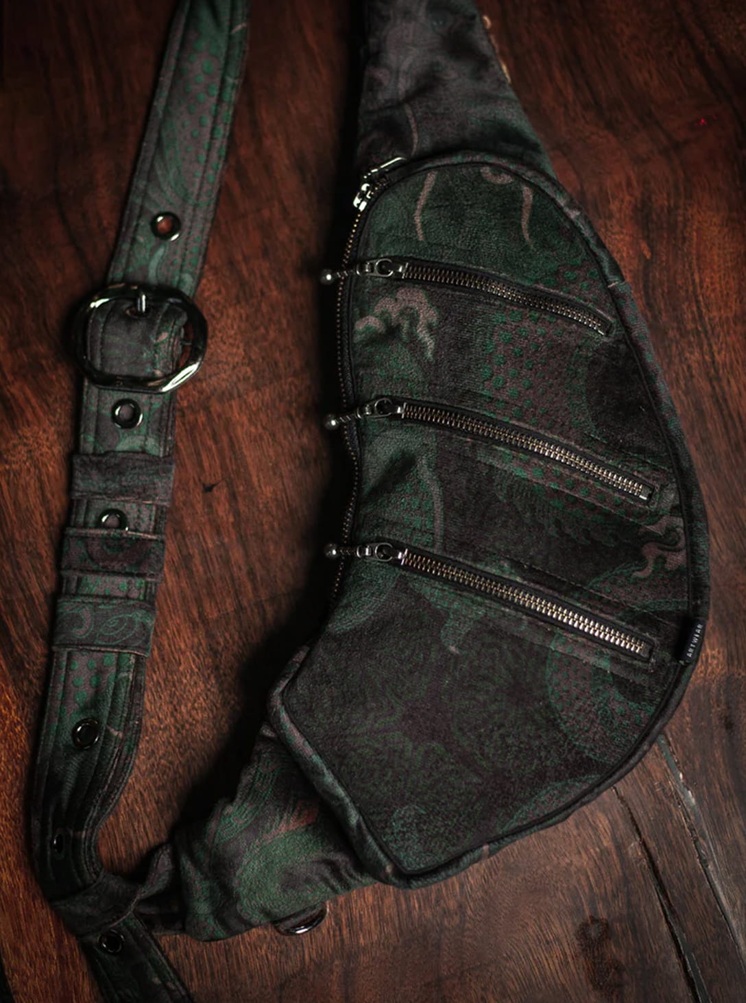 MOSS DRAGONS_0003_Layer 18 copy BOTTA BAG-VELVET FAW MOSS DRAGONS - Image 1