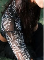 Maeve Black Mesh Top - Image 2