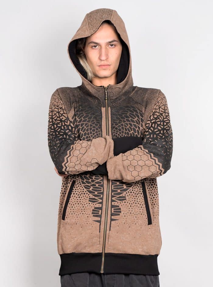 Mark MEN'S HOOD BROWN TEX - Image 2