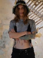 SONIC CROP TOP GREY TIE DYE - Image 3