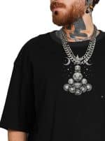 THE OBSERVER MEN'S OVERSIZE T BLACK - Image 4