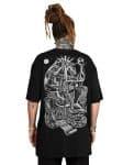 THE OBSERVER MEN'S OVERSIZE T BLACK