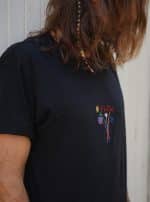 VASE FLOW BLACK OVERSIZE T-SHIRT - Image 2