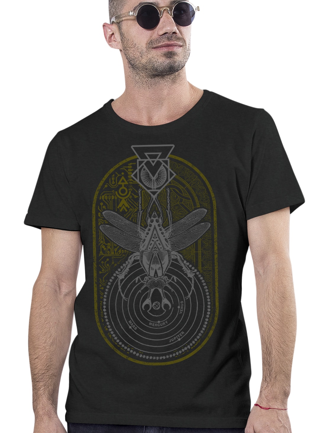 1 Khafra MEN'S T-SHIRT BLACK - Image 1