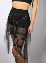 PIXIE WOMEN'S SKIRT BLACK - Image 3