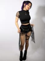 PIXIE WOMEN'S SKIRT BLACK - Image 5