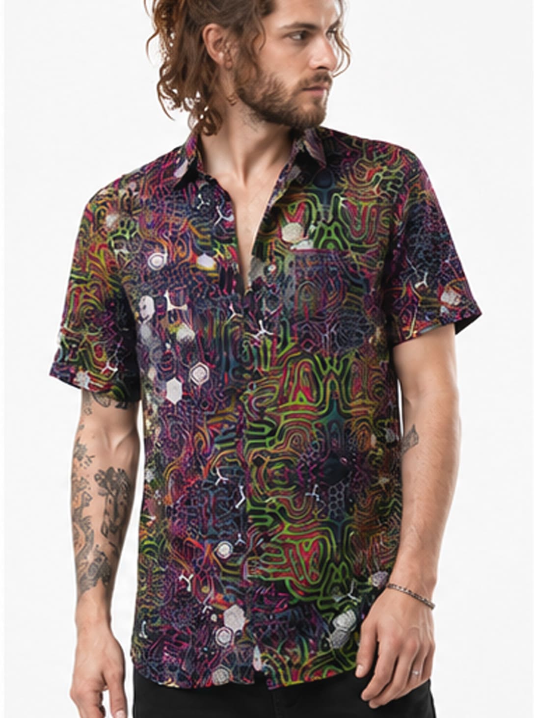 ANTARAES2 ANTAERS MEN'S BUTTON SHIRT - Image 1