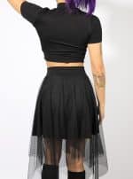 DARK PIXIE WOMEN'S SKIRT-BLACK - Image 5