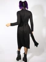 POLLY WOMEN LONG SHIRT-BLACK - Image 2