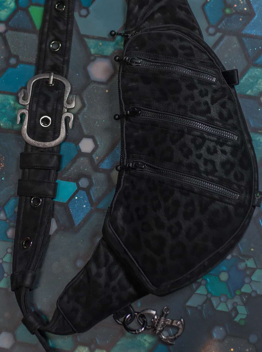 BLACK20LEOPARD_0004_Layer2093-1.jpg BOTTA BAG-BLACK LEOPARD - Image 1