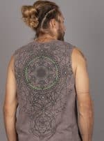 SHII MEN TANK TOP BROWN