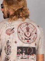 COSMIC COWBOY MEN T-SHIRT GREY TEXTURE - Image 8