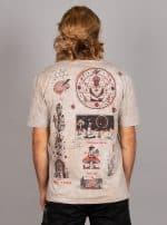 COSMIC COWBOY MEN T-SHIRT GREY TEXTURE - Image 9