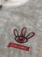 COSMIC COWBOY MEN T-SHIRT GREY TEXTURE - Image 3