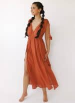 JASMIN WOMEN'S DRESS-ORANGE