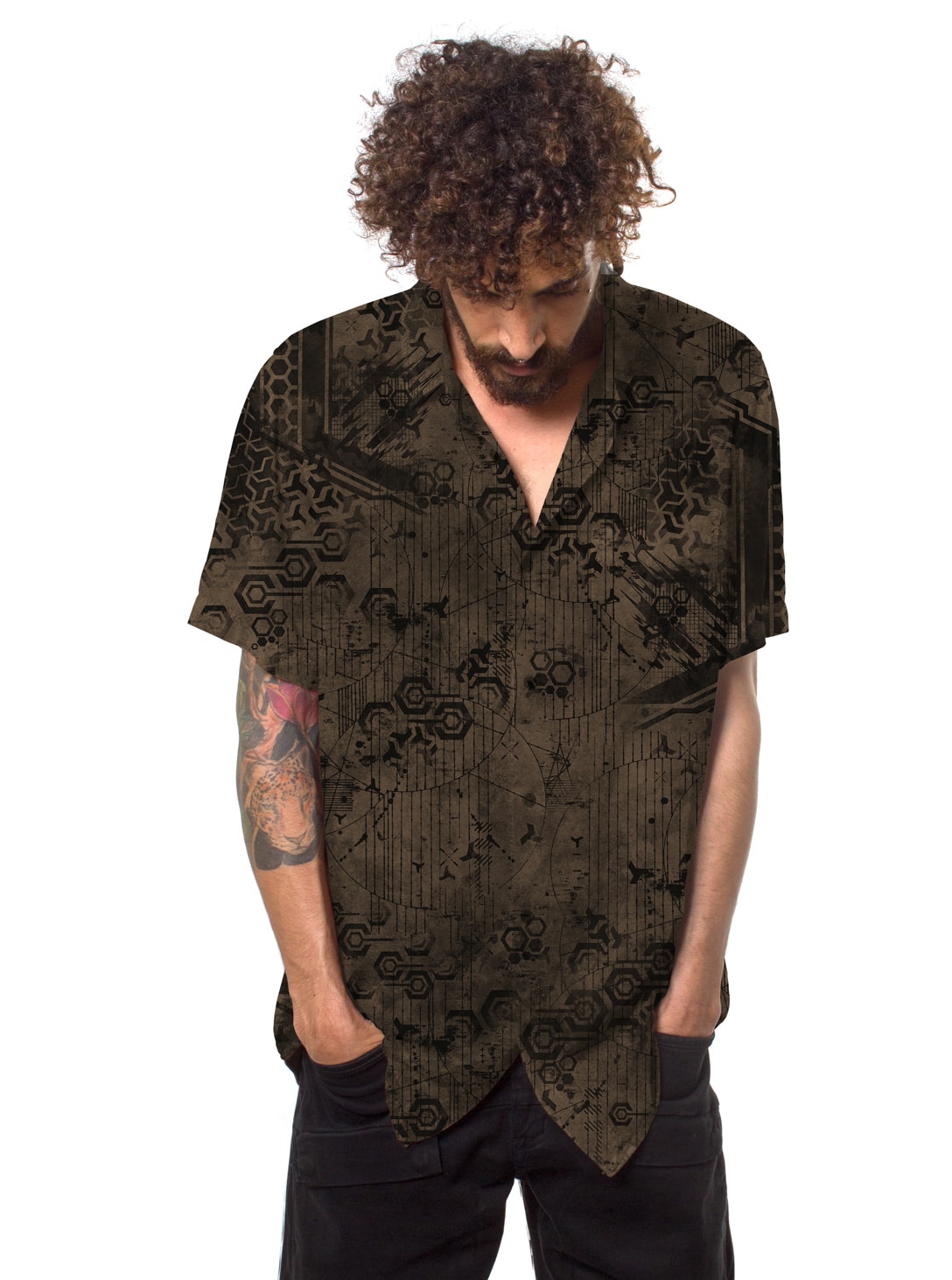 DEA-BROWN-2 DEA BROWN MEN'S BUTTON SHIRT - Image 1
