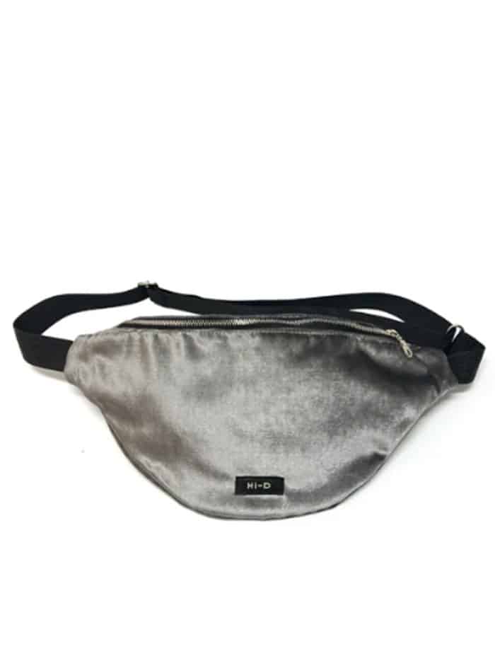 Oversize pouch ALICE GREY VELVET - Image 3