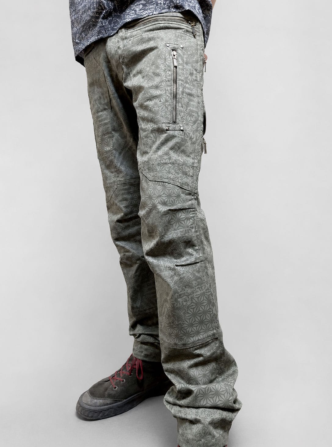 LIGHT-OLIVE-1.jpg Alternative Cargo Pants Psy Stars LIGHT OLIVE - Image 1