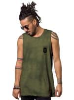 MIKO OLIVE TIE DYE- MEN'S TANK TOP - Image 2