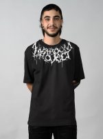 MUSHROOM PROJECT MEN OVERSIZE T-SHIRT BLACK
