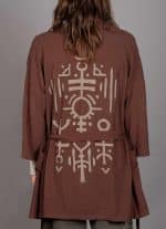 NUNU MIDI KIMONO BROWN - Image 3