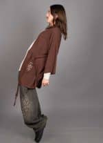 NUNU MIDI KIMONO BROWN - Image 4