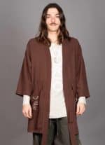 NUNU MIDI KIMONO BROWN - Image 2