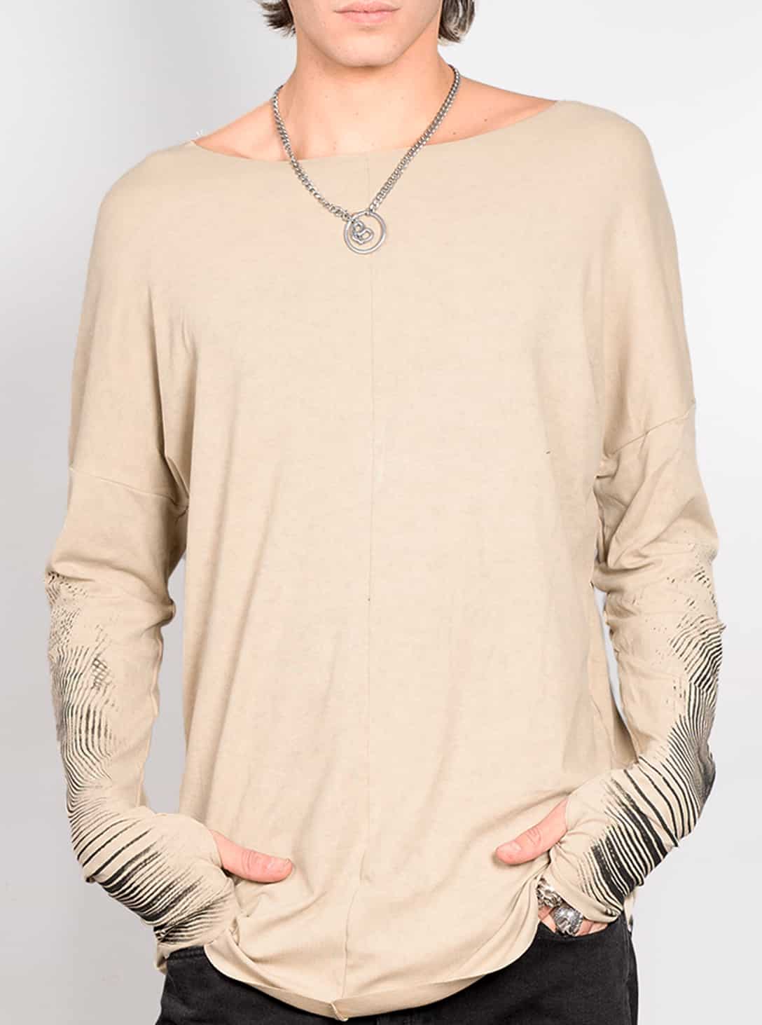 OKINAMI20SAND_0003_Group20152.jpg Okinami MEN'S LONG SHIRT Beige - Image 1