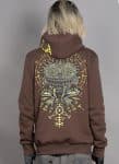 psychotoad MEN'S HOOD BROWN
