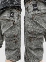 Printed Cargo Shorts Psykee Stars Light Olive - Image 2